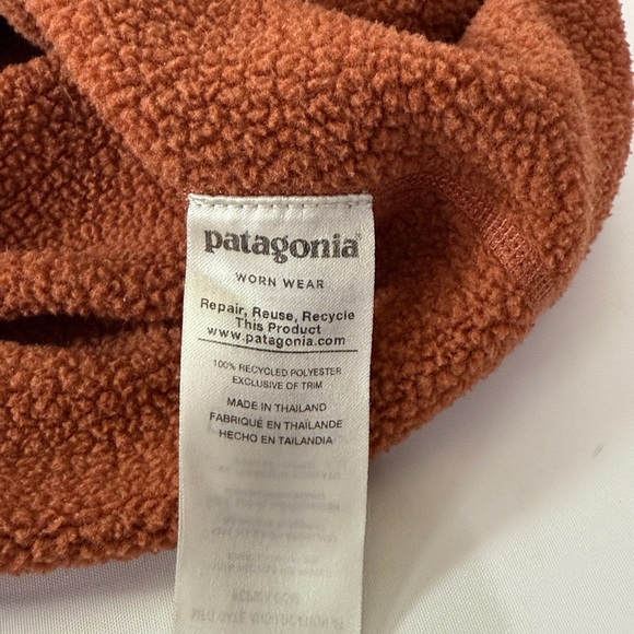 Patagonia Better Sweater XS Orange Outdoor Hiking Preppy 1/4 Zip Pullover - Picture 6 of 8